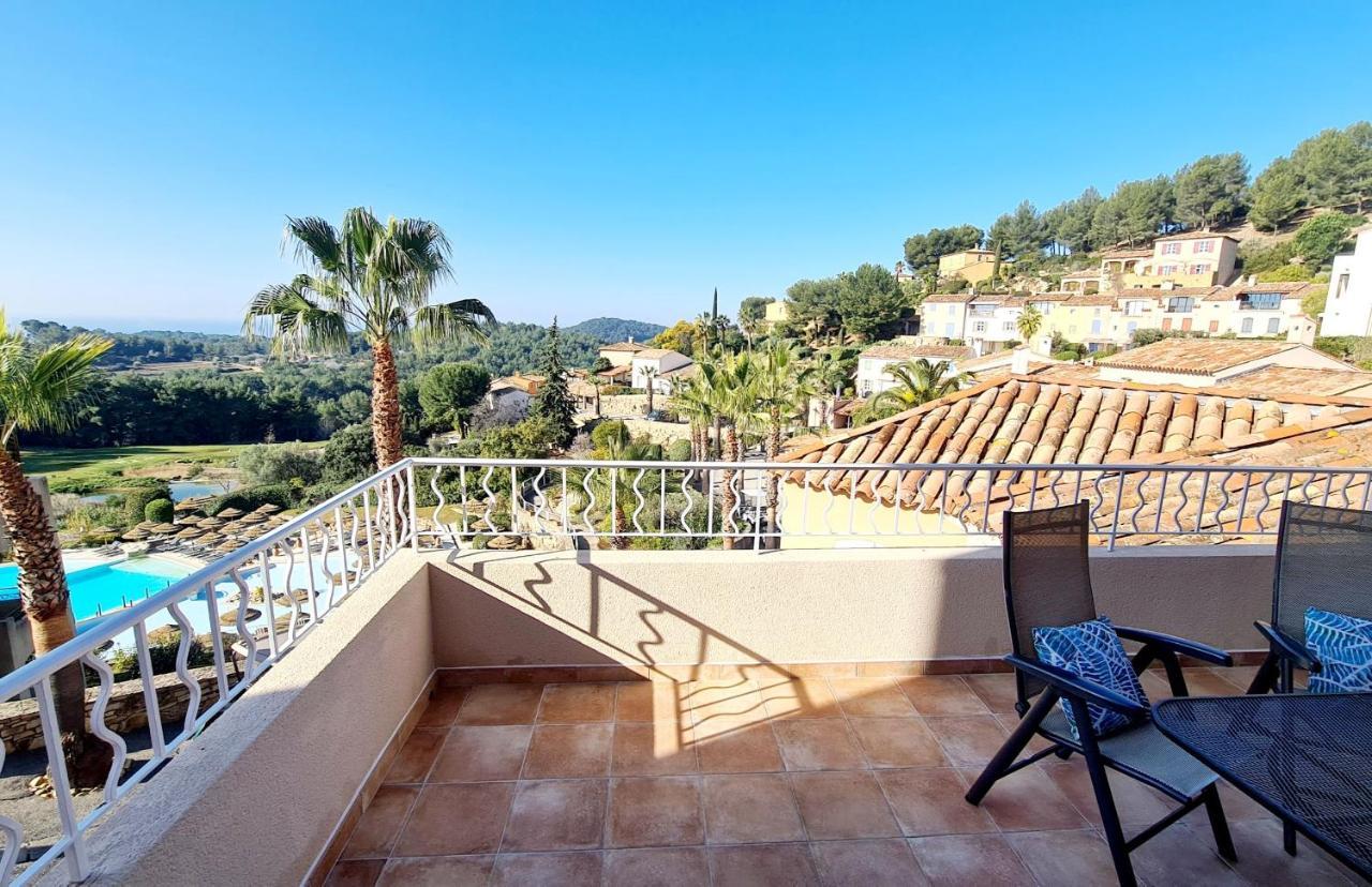 Hameau Des Amandiers Vue Mer - Piscine, Golf Et Tennis Prive Saint-Cyr-sur-Mer Bagian luar foto